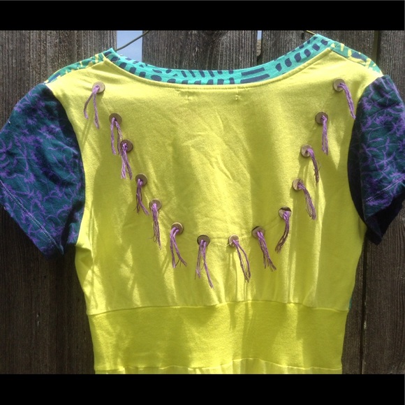 Forla Paris. Yellow face print in skirt - Picture 6 of 6